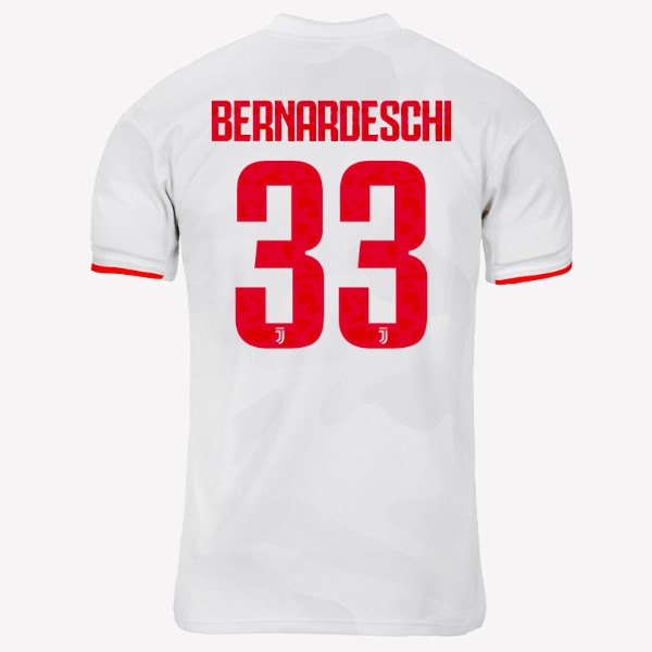 Camiseta Juventus NO.33 Bernaroeschi Segunda equipación 2019-2020 Gris Blanco